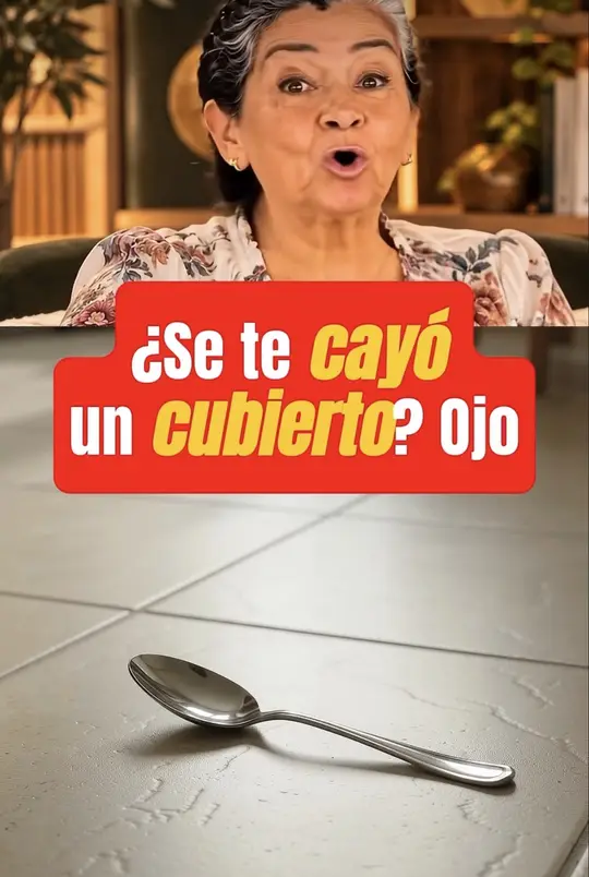 Video de la abu: ¿Se te cayó un cubierto? Ojo